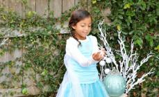 Cómo coser un vestido Elsa del corazón frío para la niña hacerlo tú mismo