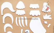 Felt rooster: an interesting toy for the New Year tree Rooster template for felt crafts